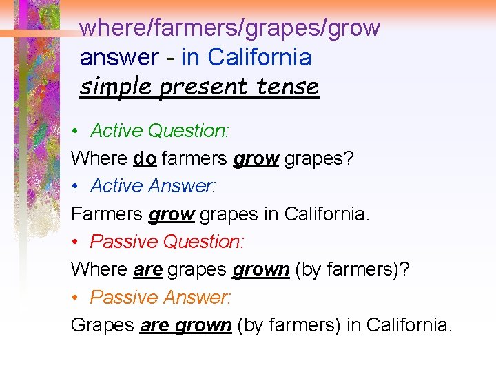 Active Passive Voice Review Growing Different Crops Directions