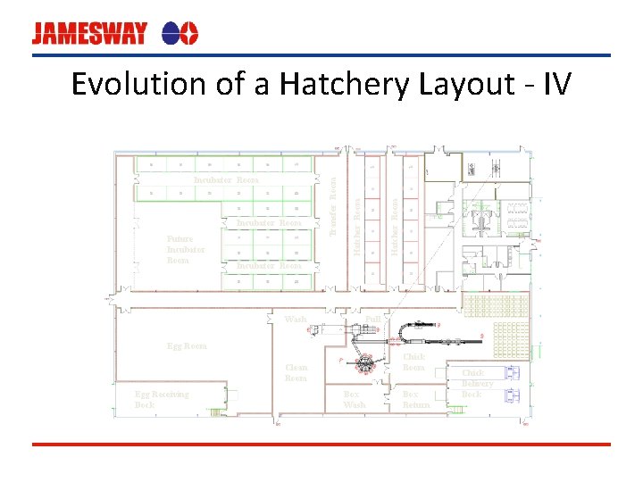 Future Incubator Room Hatcher Room Incubator Room Transfer Room Evolution of a Hatchery Layout