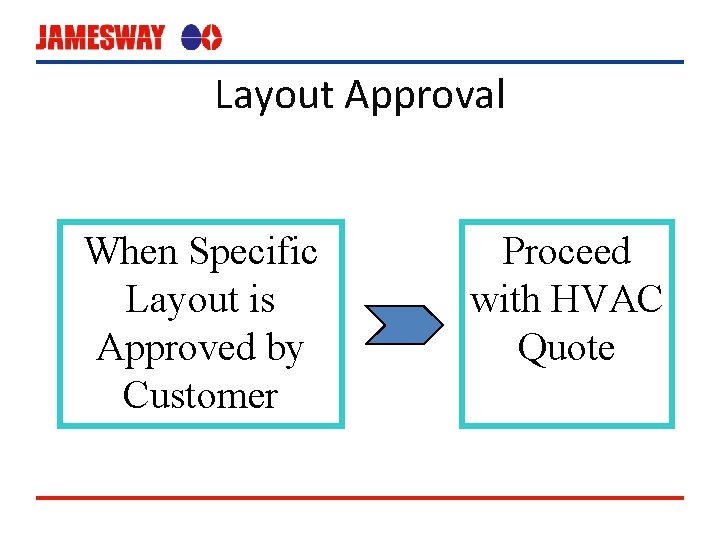 Layout Approval When Specific Layout is Approved by Customer Proceed with HVAC Quote 