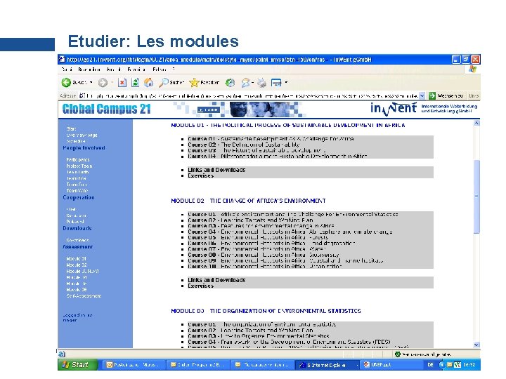 Etudier: Les modules In. WEnt | Kompetent für die Zukunft 