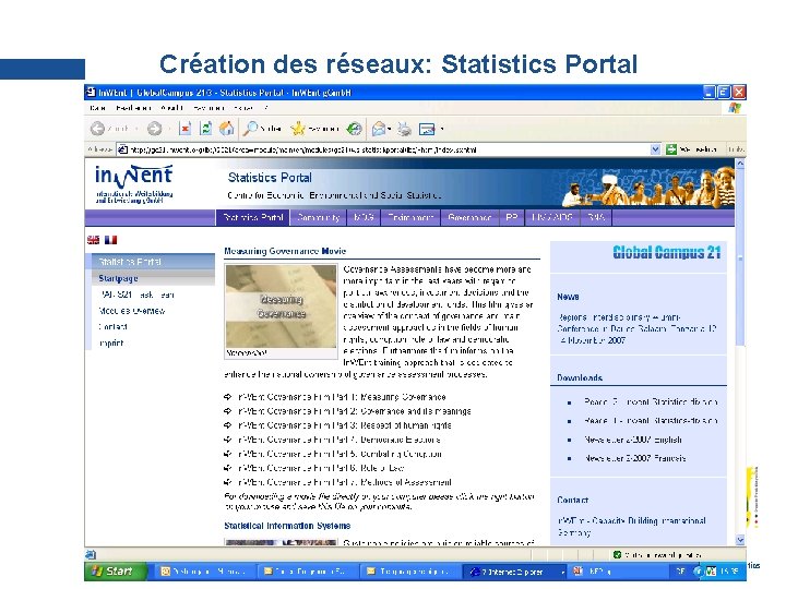 Création des réseaux: Statistics Portal In. WEnt | Kompetent für die Zukunft 17 In.