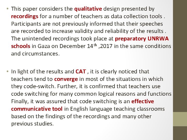  • This paper considers the qualitative design presented by recordings for a number