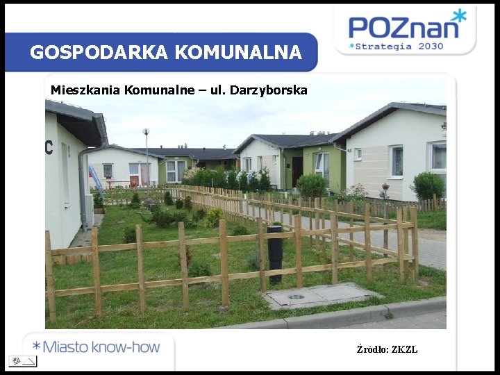 GOSPODARKA KOMUNALNA Mieszkania Komunalne – ul. Darzyborska Źródło: ZKZL 