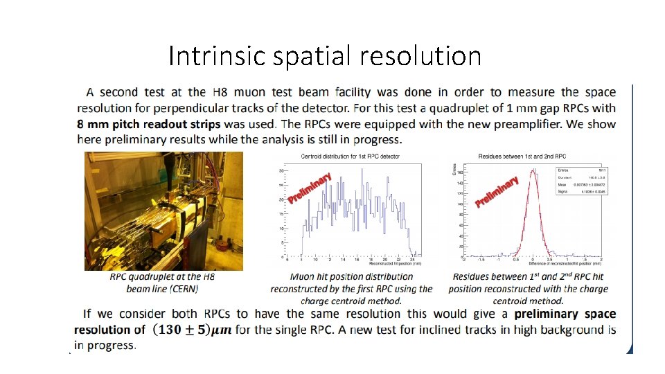 Intrinsic spatial resolution 