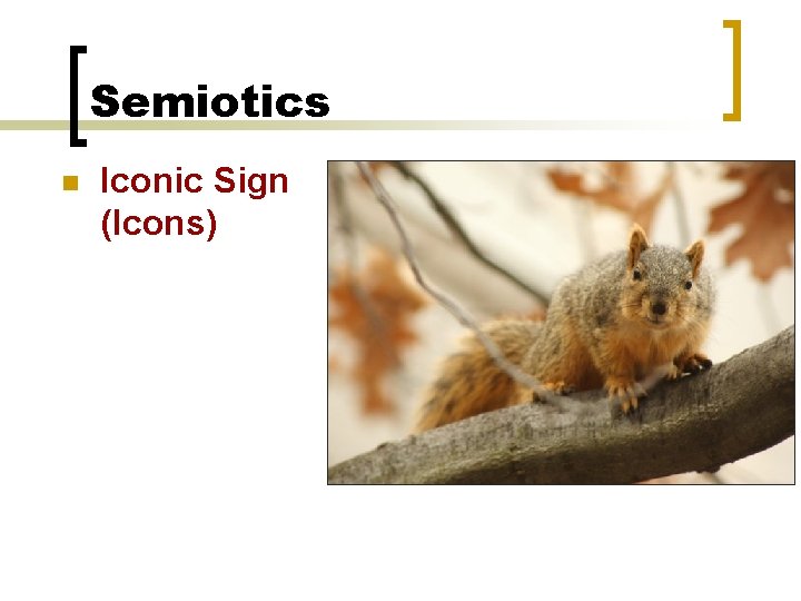 Semiotics n Iconic Sign (Icons) 