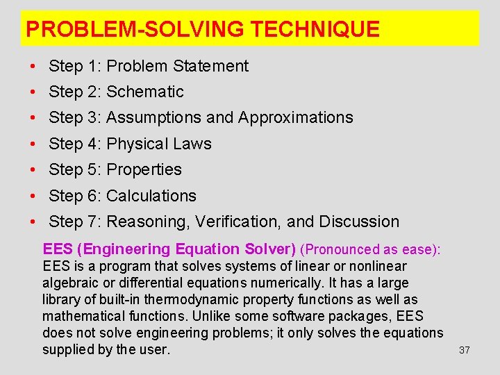 PROBLEM-SOLVING TECHNIQUE • Step 1: Problem Statement • Step 2: Schematic • Step 3: