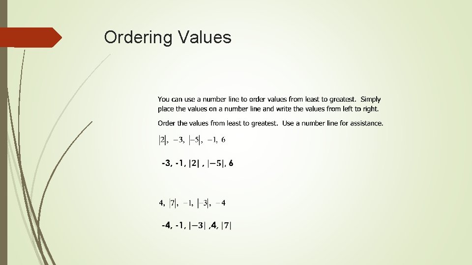 Chapter 1 BIG IDEA Integers The 2 axis