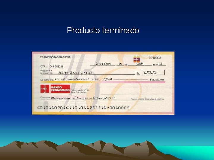 Producto terminado 