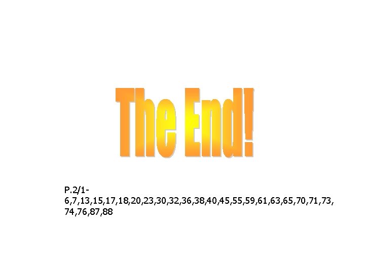 P. 2/16, 7, 13, 15, 17, 18, 20, 23, 30, 32, 36, 38, 40,