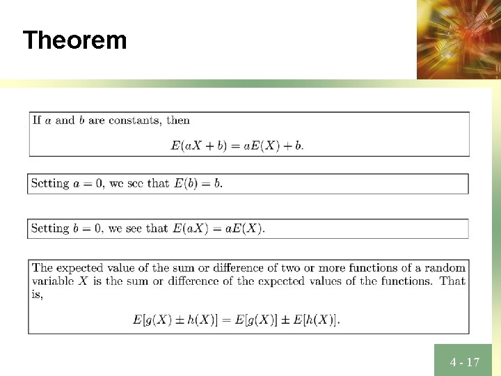 Theorem 4 - 17 