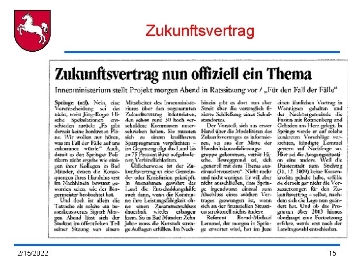 Zukunftsvertrag 2/15/2022 15 