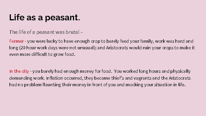 Life as a peasant. The life of a peasant was brutal – Farmer -