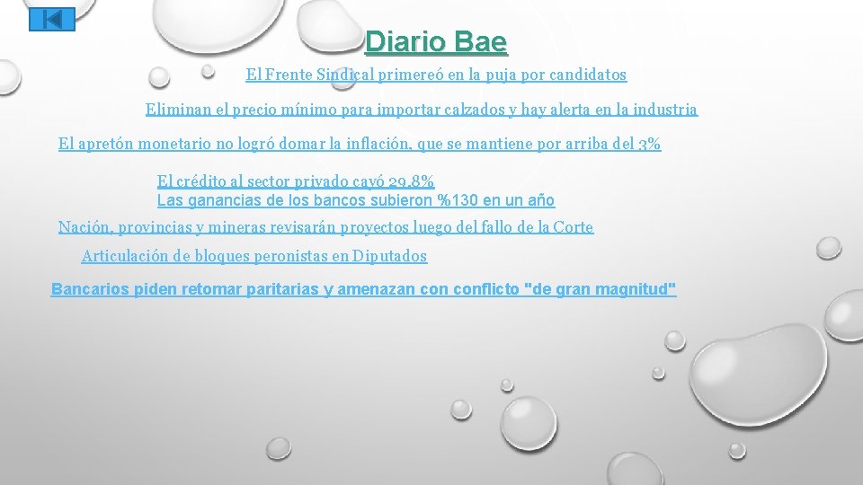 Diario Bae El Frente Sindical primereó en la puja por candidatos Eliminan el precio