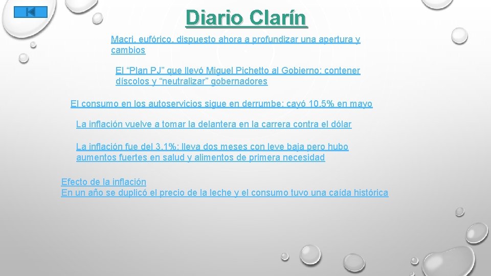 Diario Clarín Macri, eufórico, dispuesto ahora a profundizar una apertura y cambios El “Plan