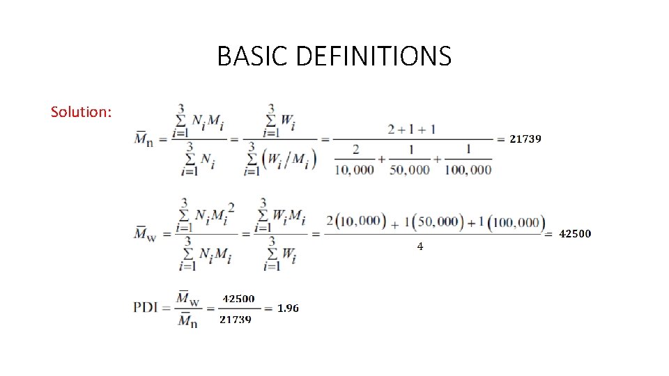 BASIC DEFINITIONS Solution: 