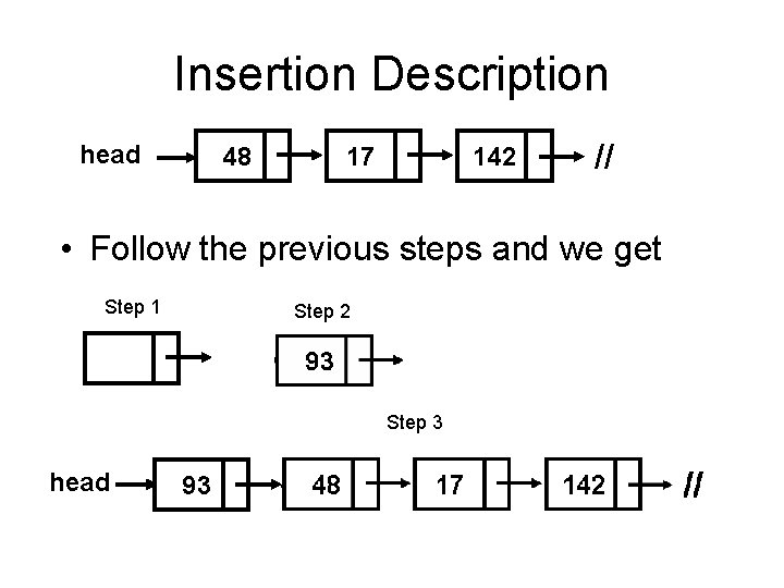 Insertion Description head 48 17 142 // • Follow the previous steps and we