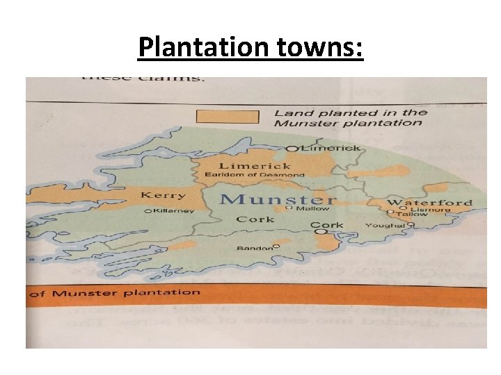 Plantation towns: 