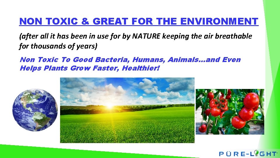 NON TOXIC & GREAT FOR THE ENVIRONMENT (after all it has been in use