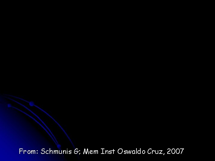 From: Schmunis G; Mem Inst Oswaldo Cruz, 2007 