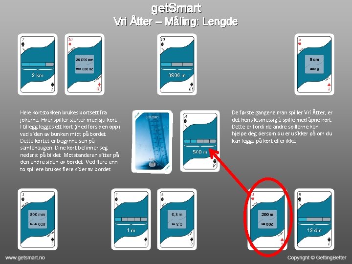 get. Smart Vri Åtter – Måling: Lengde Hele kortstokken brukes bortsett fra jokerne. Hver
