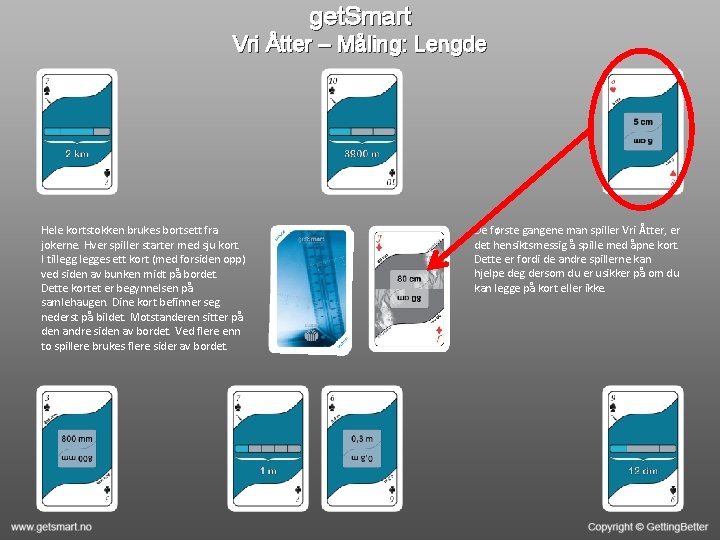 get. Smart Vri Åtter – Måling: Lengde Hele kortstokken brukes bortsett fra jokerne. Hver