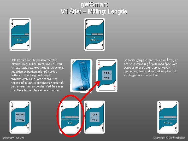 get. Smart Vri Åtter – Måling: Lengde Hele kortstokken brukes bortsett fra jokerne. Hver