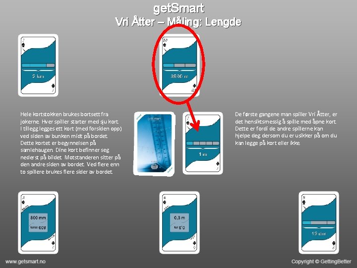 get. Smart Vri Åtter – Måling: Lengde Hele kortstokken brukes bortsett fra jokerne. Hver