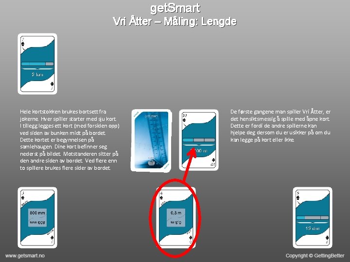 get. Smart Vri Åtter – Måling: Lengde Hele kortstokken brukes bortsett fra jokerne. Hver
