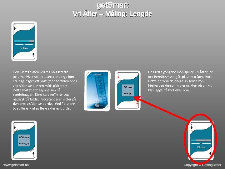 get. Smart Vri Åtter – Måling: Lengde Hele kortstokken brukes bortsett fra jokerne. Hver