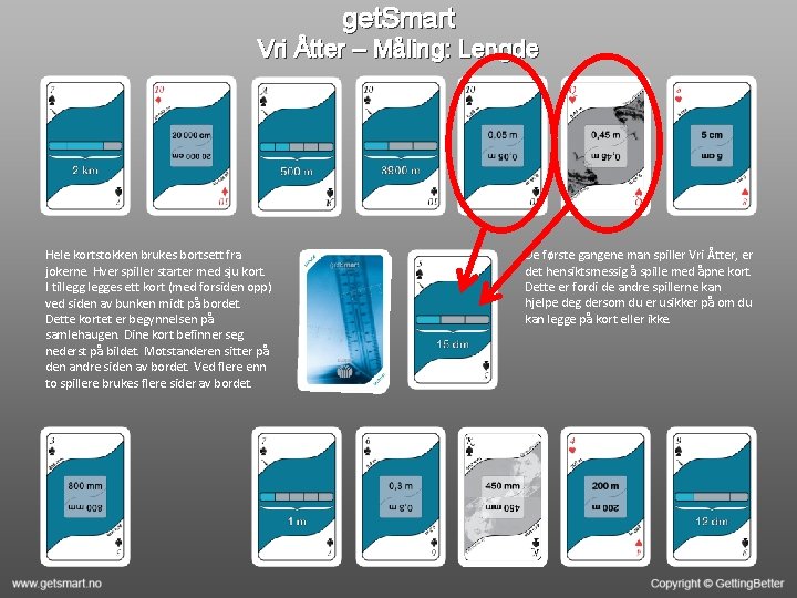 get. Smart Vri Åtter – Måling: Lengde Hele kortstokken brukes bortsett fra jokerne. Hver