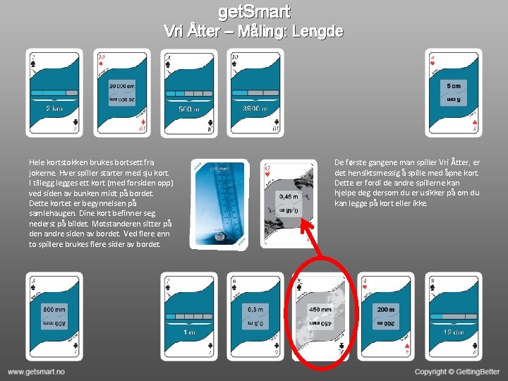 get. Smart Vri Åtter – Måling: Lengde Hele kortstokken brukes bortsett fra jokerne. Hver