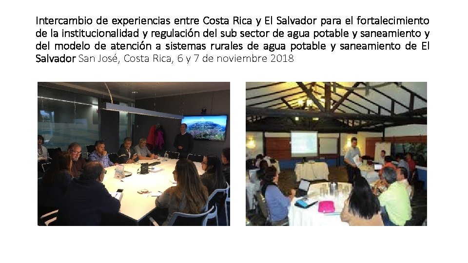 Intercambio de experiencias entre Costa Rica y El Salvador para el fortalecimiento de la