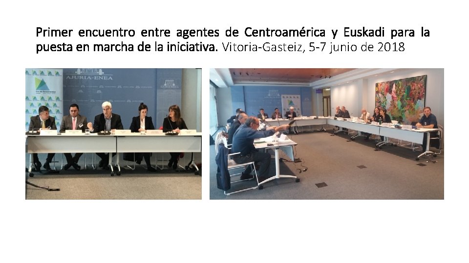 Primer encuentro entre agentes de Centroamérica y Euskadi para la puesta en marcha de