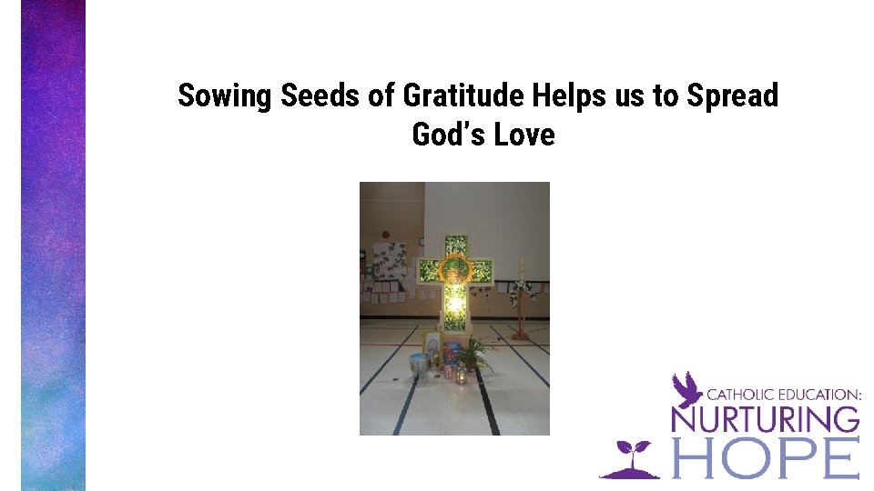 Sowing Seeds of Gratitude Helps us to Spread God’s Love 
