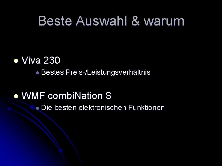 Beste Auswahl & warum l Viva 230 l Bestes l Preis-/Leistungsverhältnis WMF combi. Nation