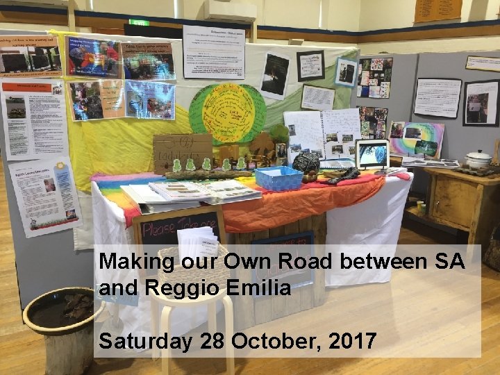 Making our Own Road between SA and Reggio Emilia Saturday 28 October, 2017 