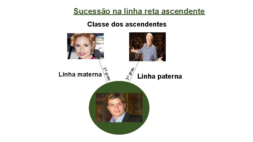 Sucessão na linha reta ascendente au gra 1º r 1º g Linha materna u