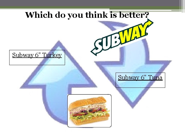 Which do you think is better? Subway 6” Turkey Subway 6” Tuna 