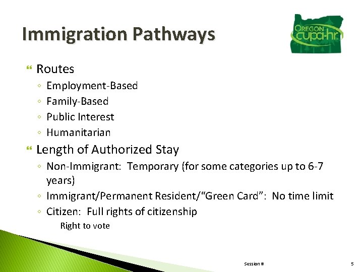 Immigration Recent Changes the Path Forward Presented by