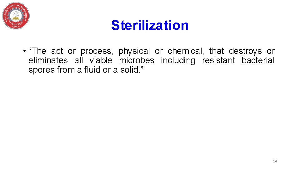 Qualification of Hot Air Oven PART I Department