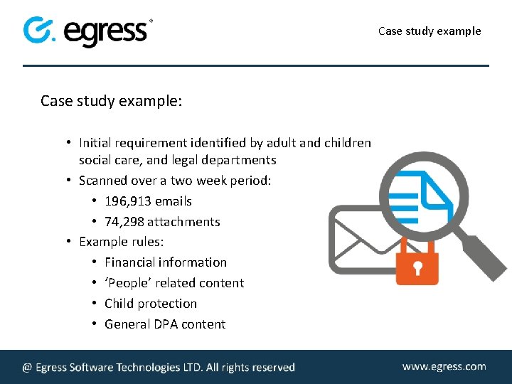 Case study example: • Initial requirement identified by adult and children social care, and