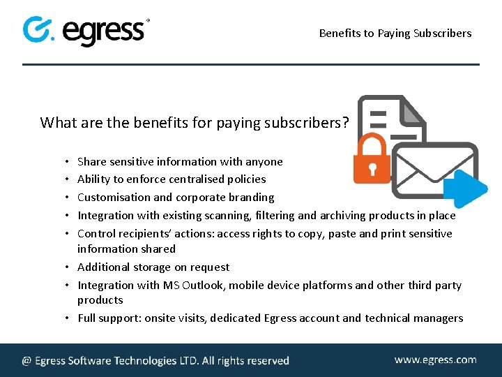 Benefits to Paying Subscribers What are the benefits for paying subscribers? Share sensitive information