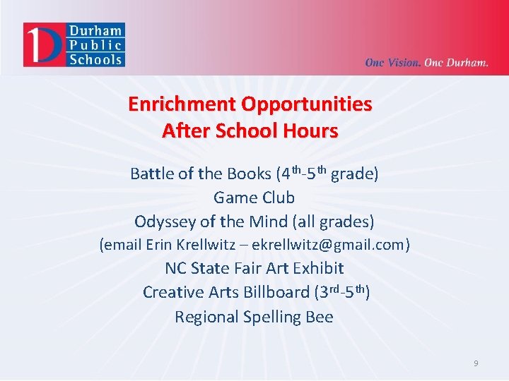 Enrichment Opportunities After School Hours Battle of the Books (4 th-5 th grade) Game