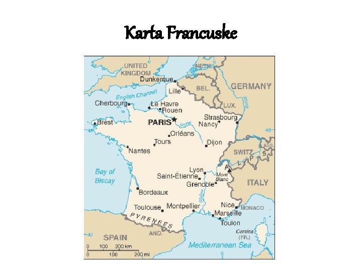 Karta Francuske 