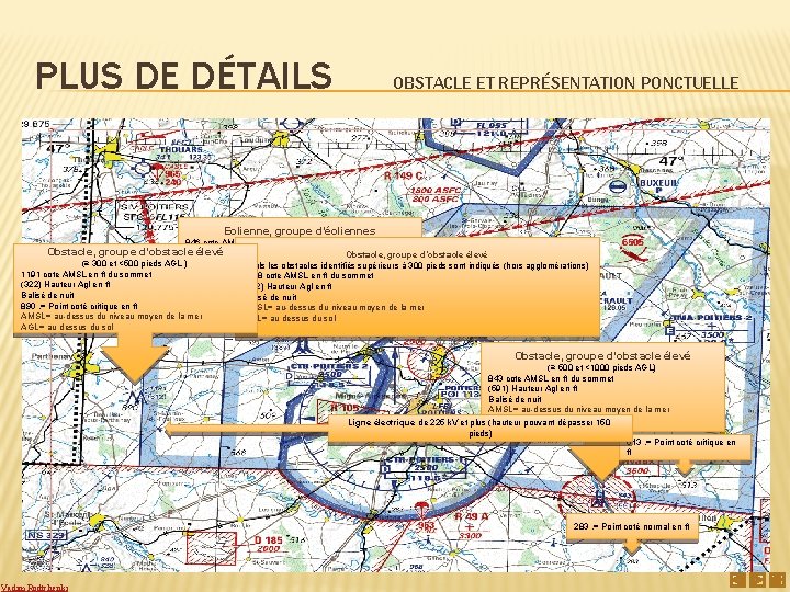 PLUS DE DÉTAILS OBSTACLE ET REPRÉSENTATION PONCTUELLE Eolienne, groupe d’éoliennes 846 cote AMSL en