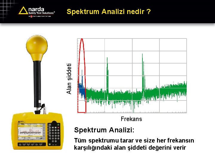 Alan şiddeti Spektrum Analizi nedir ? Frekans Spektrum Analizi: Tüm spektrumu tarar ve size