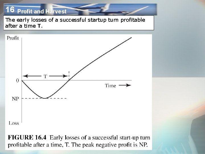 16 Profit and Harvest The early losses of a successful startup turn profitable after