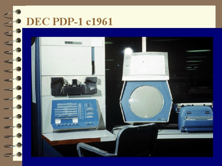 Dec Pdp 1 Computer Gordons Personal View of The Early Days of