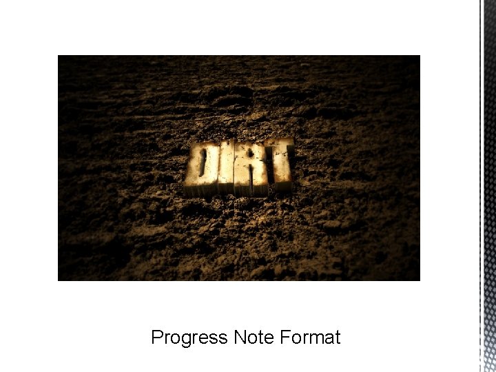 Progress Note Format 