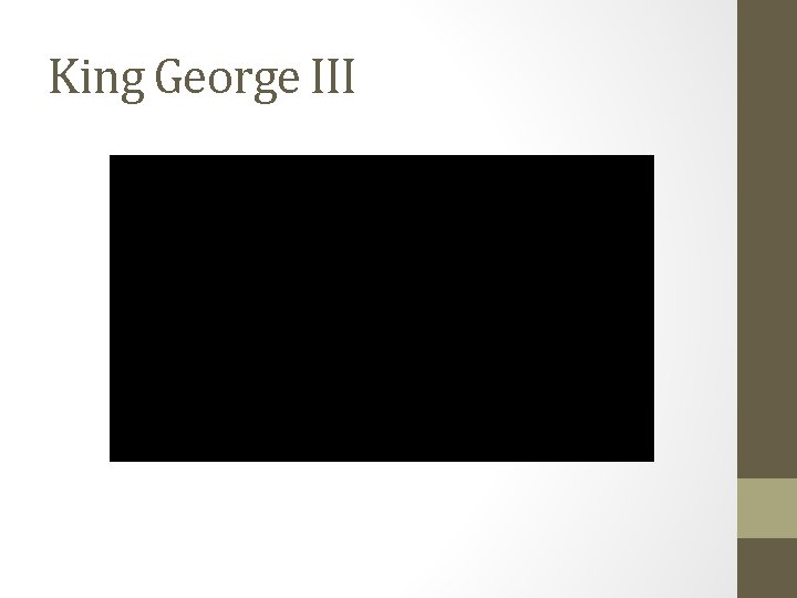 King George III 